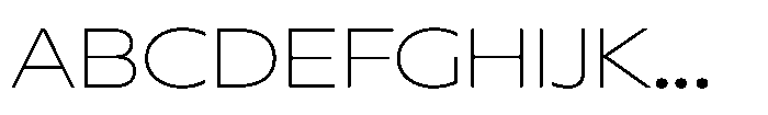Polyguard Thin Font UPPERCASE
