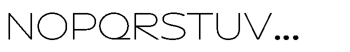 Polyguard Thin Font UPPERCASE