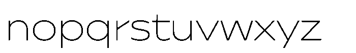 Polyguard Thin Font LOWERCASE