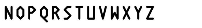 Polyline Regular Font UPPERCASE