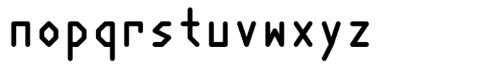 Polyline Regular Font LOWERCASE