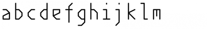 Polyline Thin Font LOWERCASE