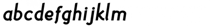 Polymer Bold Italic Font LOWERCASE
