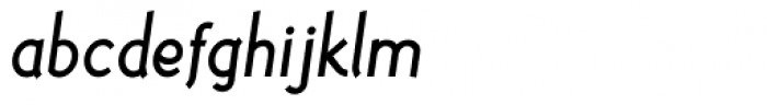 Polymer Medium Italic Font LOWERCASE