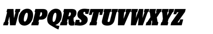Polyphonic Condensed Black Italic Font UPPERCASE