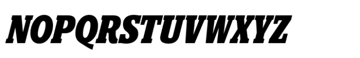 Polyphonic Condensed Bold Italic Font UPPERCASE