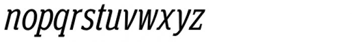 Polyphonic Condensed Italic Font LOWERCASE