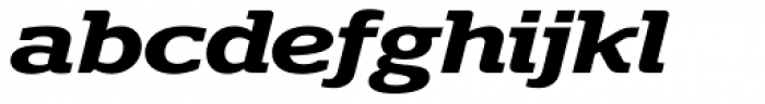 Polyphonic Extended SemiBold Italic Font LOWERCASE