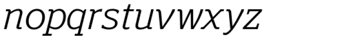 Polyphonic Light Italic Font LOWERCASE