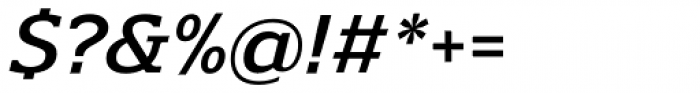 Polyphonic Medium Italic Font OTHER CHARS