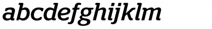 Polyphonic Medium Italic Font LOWERCASE