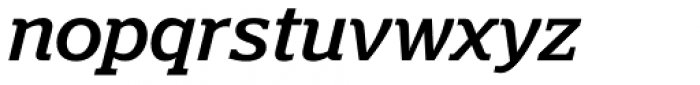 Polyphonic Medium Italic Font LOWERCASE