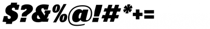 Polyphonic Narrow Black Italic Font OTHER CHARS