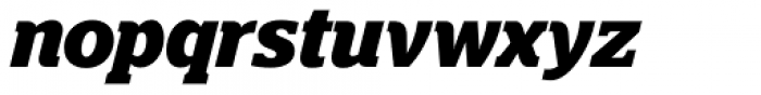 Polyphonic Narrow Bold Italic Font LOWERCASE