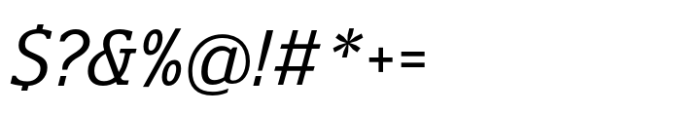 Polyphonic Narrow Italic Font OTHER CHARS