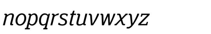 Polyphonic Narrow Italic Font LOWERCASE