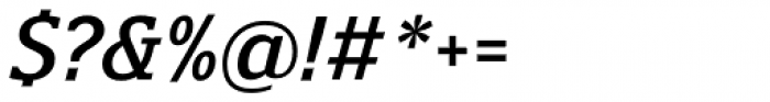 Polyphonic Narrow Medium Italic Font OTHER CHARS