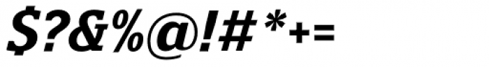 Polyphonic Narrow SemiBold Italic Font OTHER CHARS