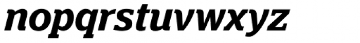 Polyphonic Narrow SemiBold Italic Font LOWERCASE