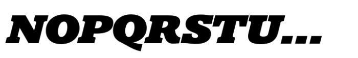 Polyphonic Wide Black Italic Font UPPERCASE