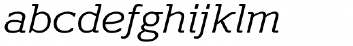 Polyphonic Wide Light Italic Font LOWERCASE
