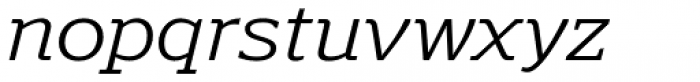 Polyphonic Wide Light Italic Font LOWERCASE
