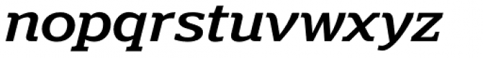 Polyphonic Wide Medium Italic Font LOWERCASE