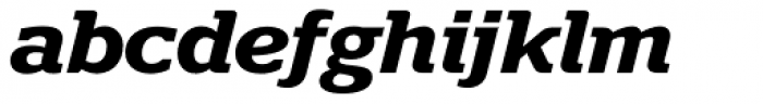 Polyphonic Wide SemiBold Italic Font LOWERCASE