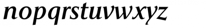 Pompei New Italic Font LOWERCASE
