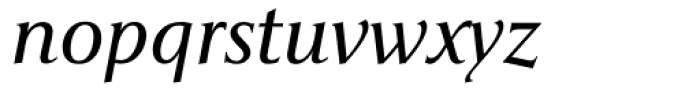 Pompei New Light Italic Font LOWERCASE