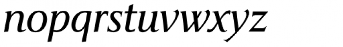 Pompei Pro Light Italic Font LOWERCASE