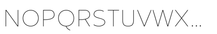 Ponder Thin Font UPPERCASE