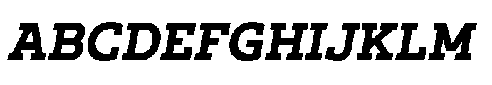 Ponent Black Italic Font UPPERCASE