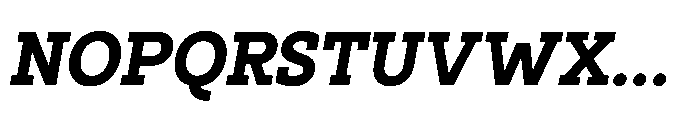 Ponent Black Italic Font UPPERCASE