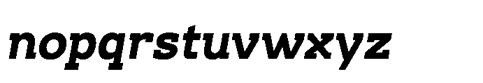 Ponent Black Italic Font LOWERCASE