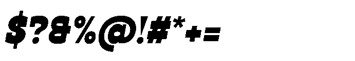 Ponent Black Italienne Italic Font OTHER CHARS