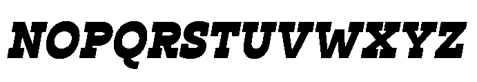 Ponent Black Italienne Italic Font UPPERCASE