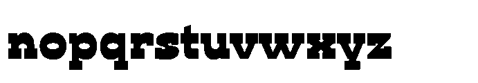 Ponent Black Italienne Font LOWERCASE