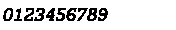 Ponent Black Serif Italic Font OTHER CHARS