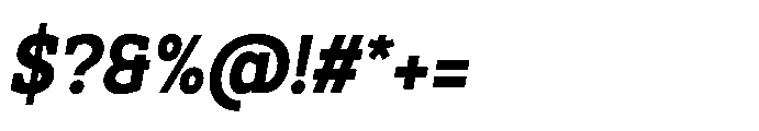Ponent Black Serif Italic Font OTHER CHARS