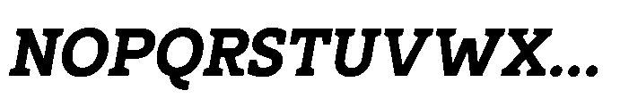 Ponent Black Serif Italic Font UPPERCASE