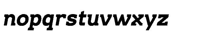 Ponent Black Serif Italic Font LOWERCASE