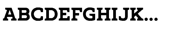 Ponent Black Serif Font UPPERCASE