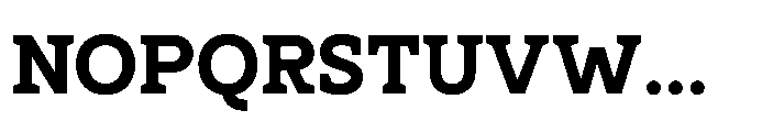 Ponent Black Serif Font UPPERCASE