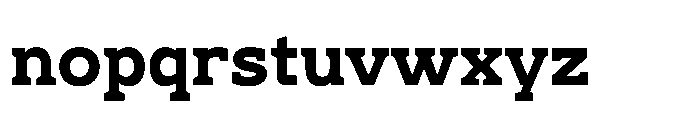 Ponent Black Serif Font LOWERCASE