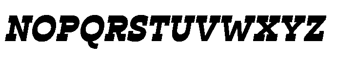 Ponent Bold Italienne Italic Font UPPERCASE