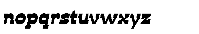 Ponent Bold Italienne Italic Font LOWERCASE