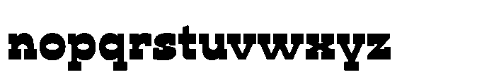 Ponent Bold Italienne Font LOWERCASE