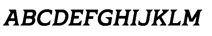 Ponent Bold Lapidary Italic Font UPPERCASE