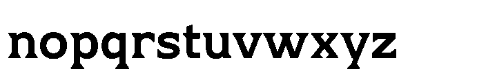 Ponent Bold Lapidary Font LOWERCASE